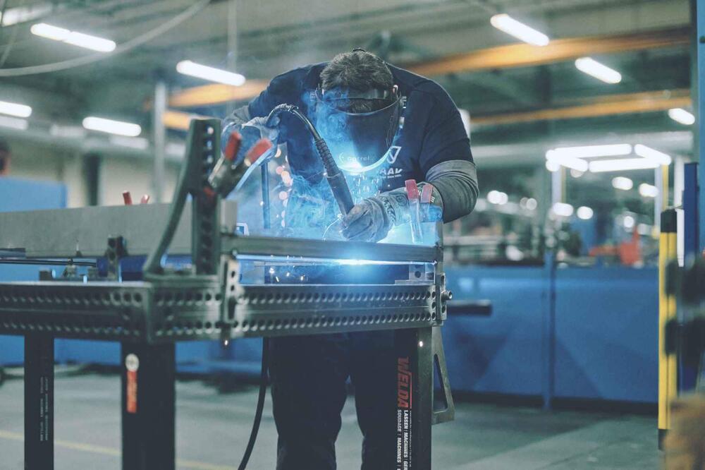 WAAK Metaalassemblage lassen bobijnhouder