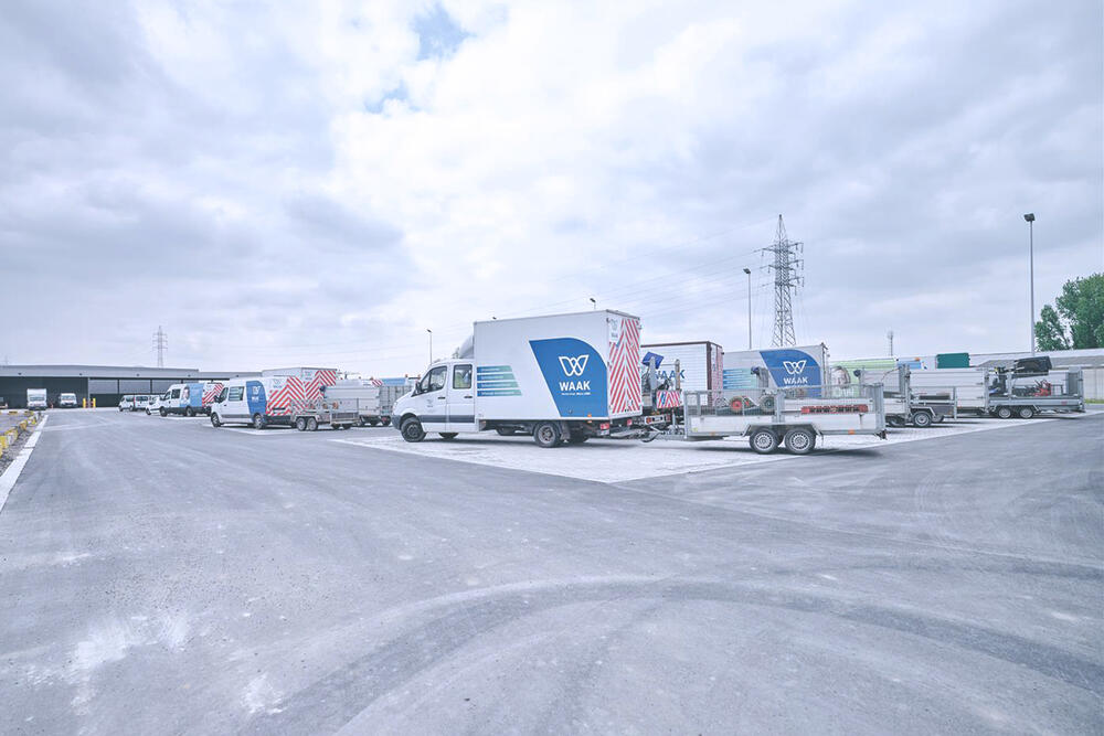 Parking WAAK van de site Vijverhoek in Kuurne