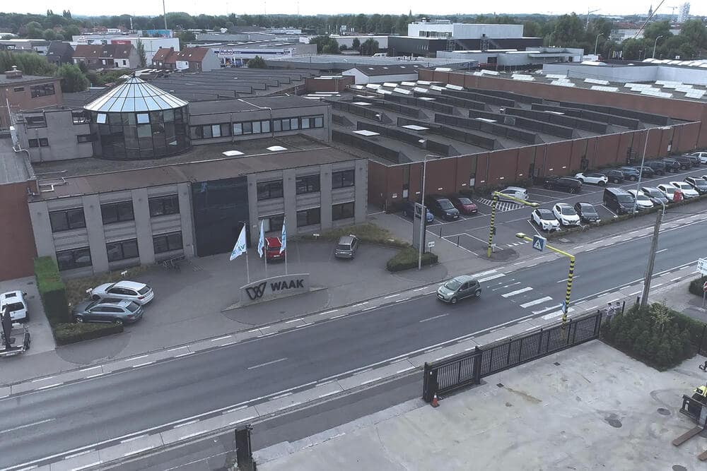 WAAK headquarters drone image